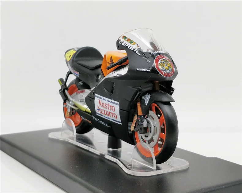 LEO 1:18 NSR 500 test Valencia 2000 Nr.46 Model Racing Motorcycle