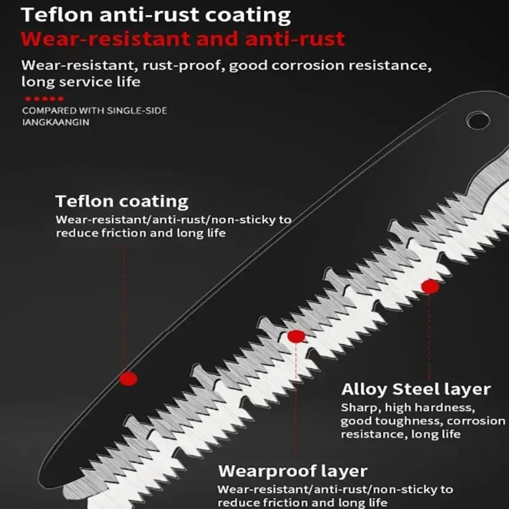 Folding Hand Saw Multifunctional Outdoor Logging Saw Woodworking Folding Portable Saw For Garden Pruner Gardening Tools Tree