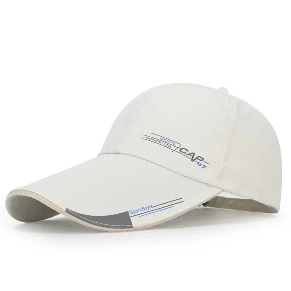 Sports Cap Mens  For Fish Outdoor Fashion Line Baseball  Long Visor Brim Shade Snapback Sun Hat Bone Gorras