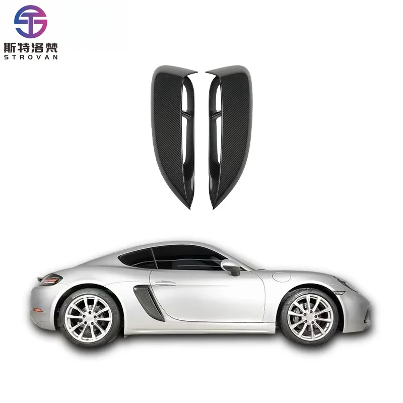 

FeiTuo Modification Parts for 718 982 Cayman Boxster 2016-Up to GT4 Style Carbon Fiber Side Rear Fender Vents Real Air Vents