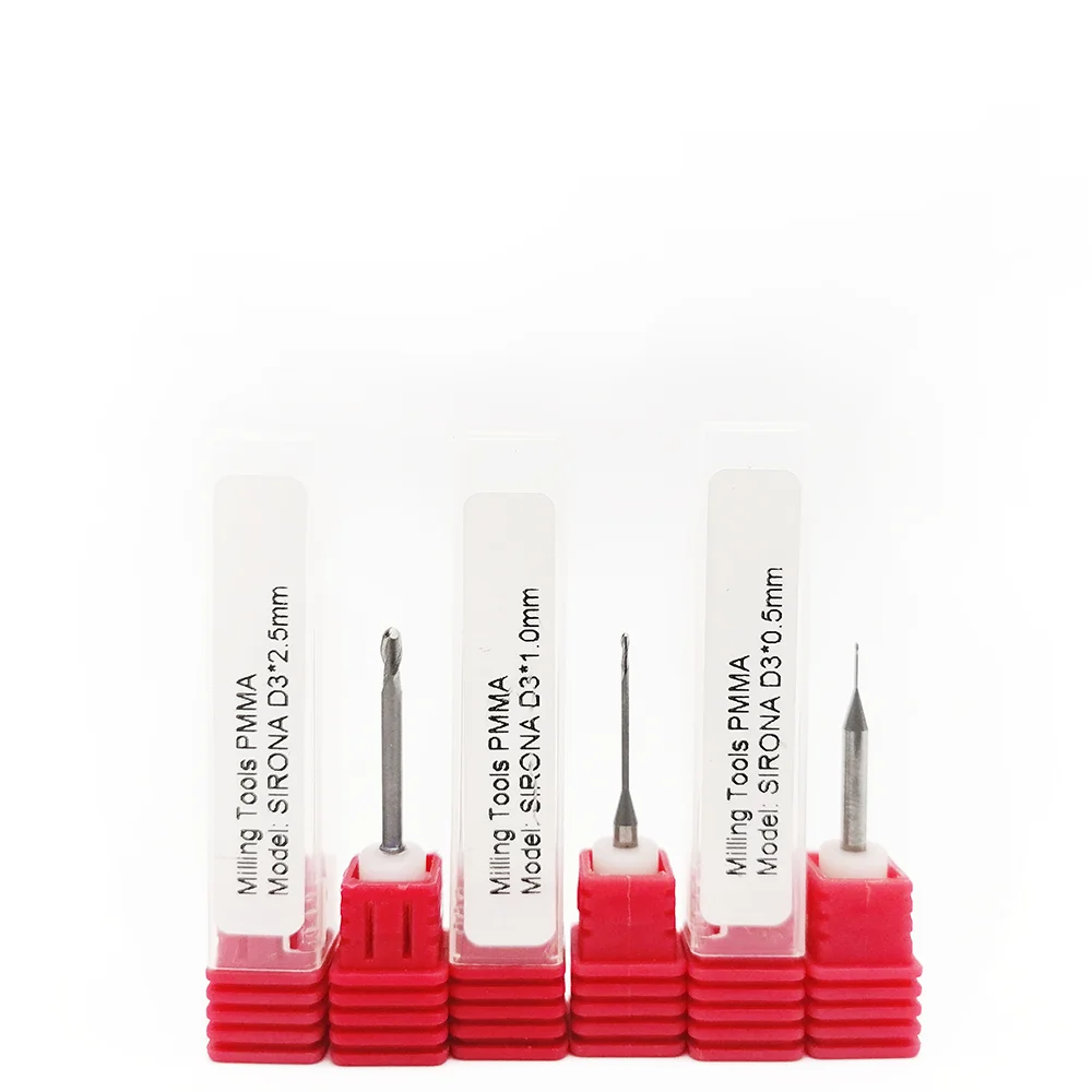 MCX5 PMMA Cutter Sirona CADCAM Milling Burs Dental Laboratory For PMMA Resin Wax Blanks Dentistry Materials