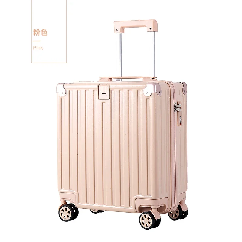 

#Luggage aluminum frame small lightweight trolley case inch men and women silent spinner wheel short-distance travel