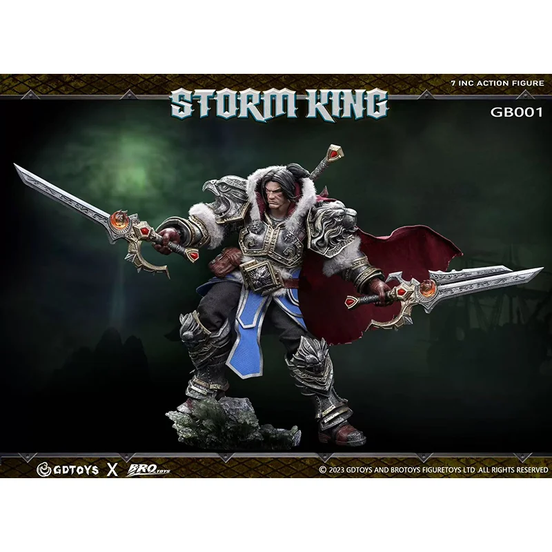 В наличии оригинальные GDTOYS X BROTOYS GB001 Storm King Human Knight Old Wa Varian Wrynn Полный набор аниме-фигурок Модель игрушки