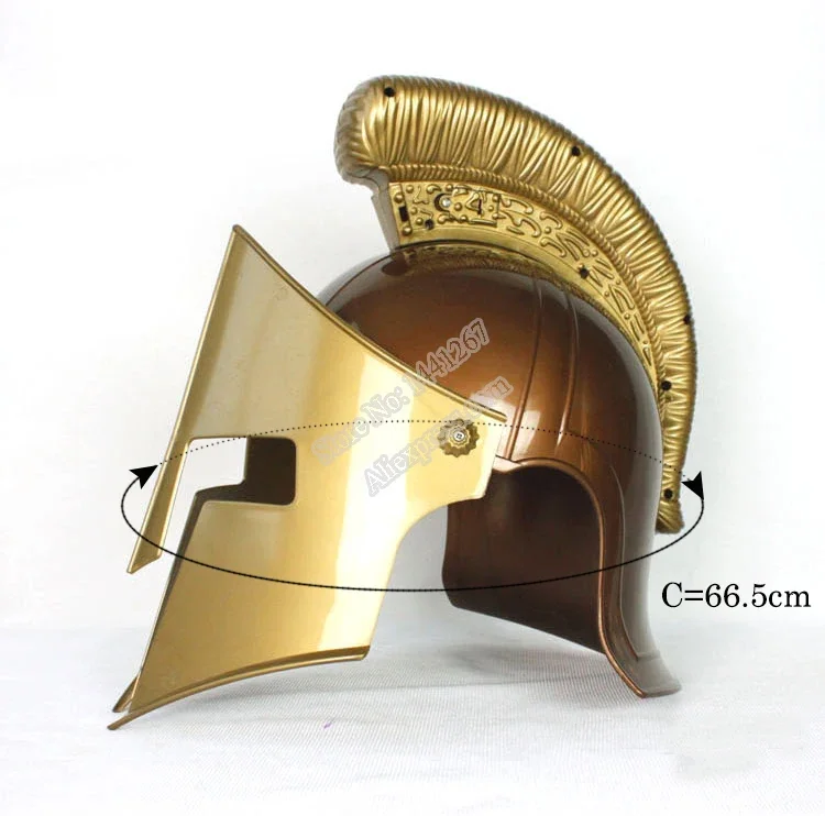 Halloween Stage Performances Ancient Rome Hero Role Cosplay Plastic Helmet Toy