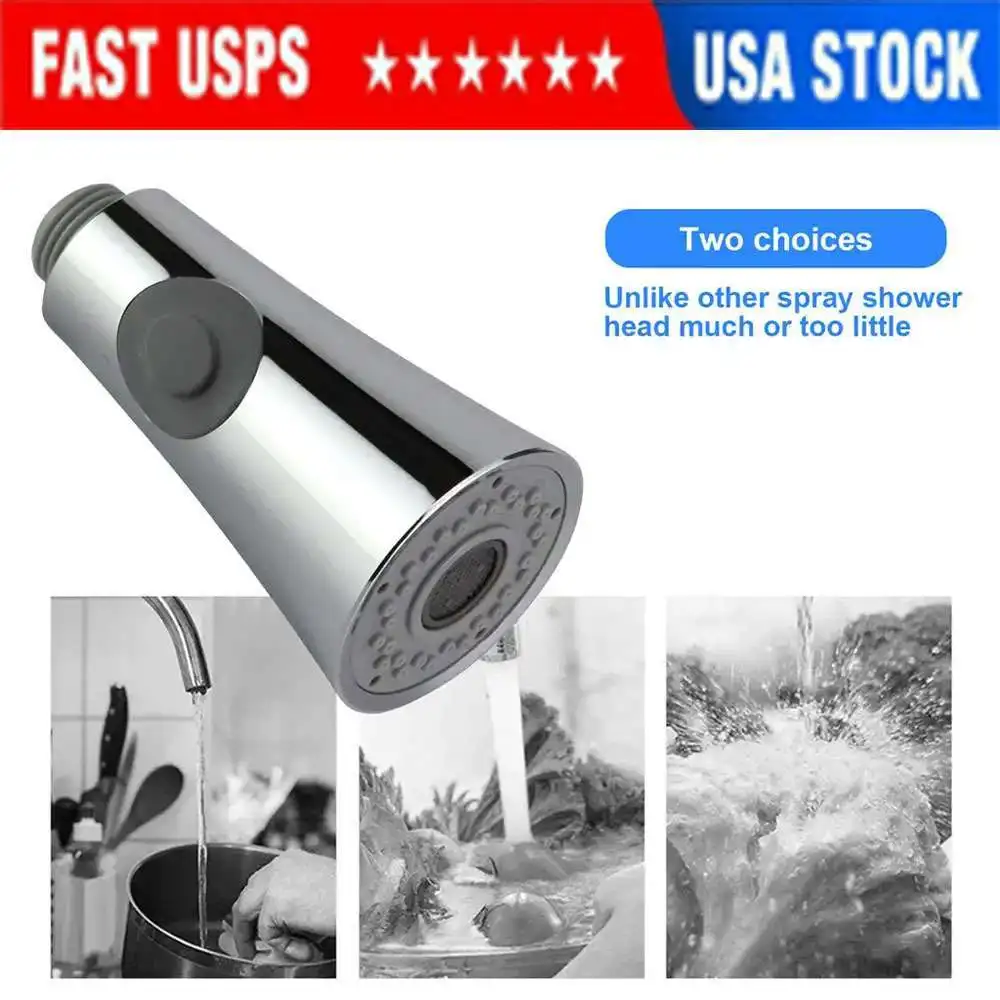 

Kitchen Sink Pull Down Faucet Sprayer Pull Out Spray Head Replacement Head US