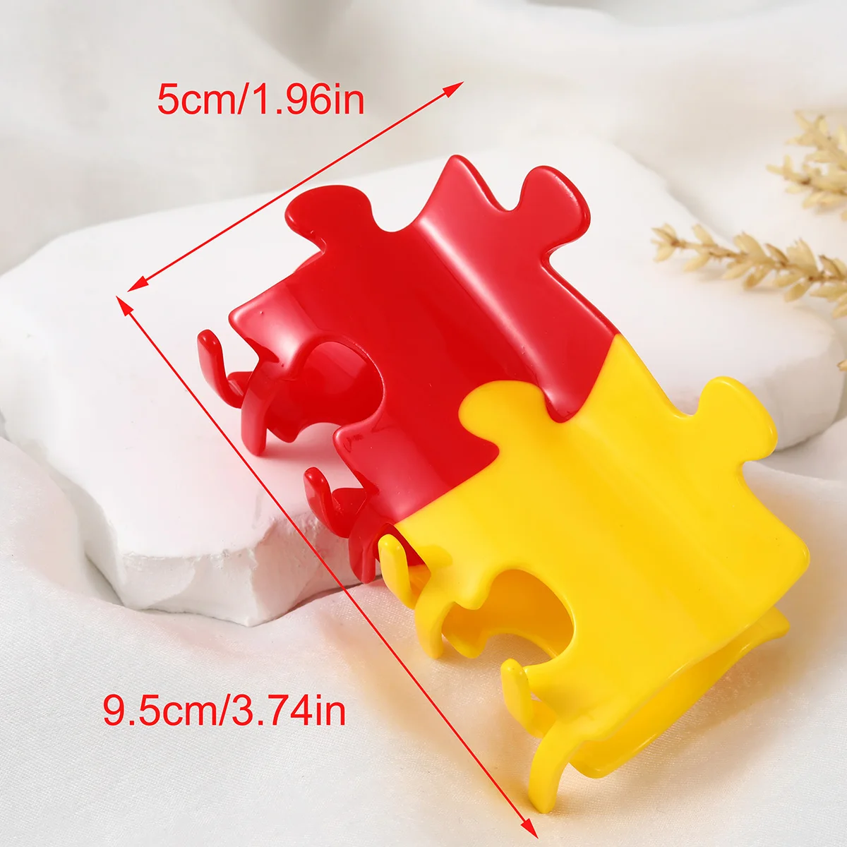 1 Piece personalized acetic funny Puzzle hair claw clip Women\'s hair clip