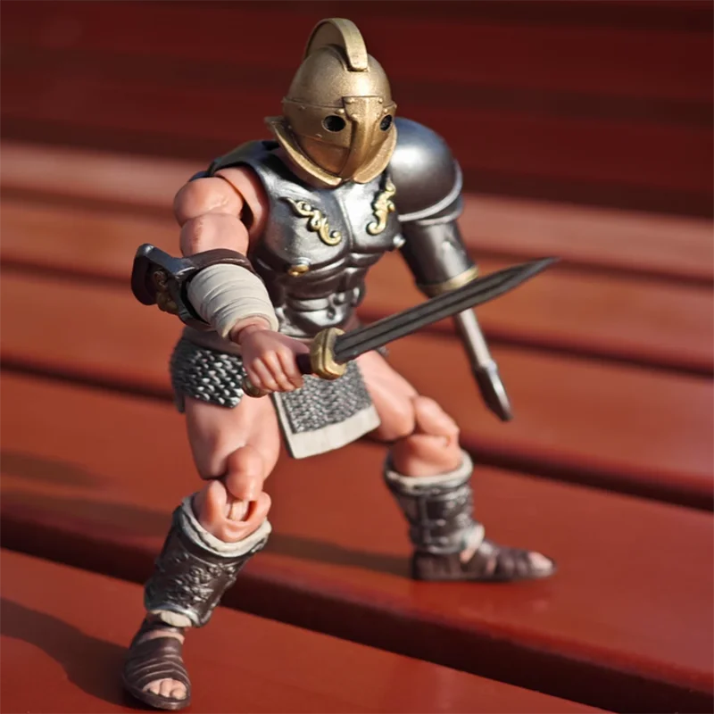 JOYTOY Dark Source Conflict Römischer Gladiator, mobiles Soldatenmodell im Maßstab 1:18, Handgruppe mit fünf Militär-Actionfiguren