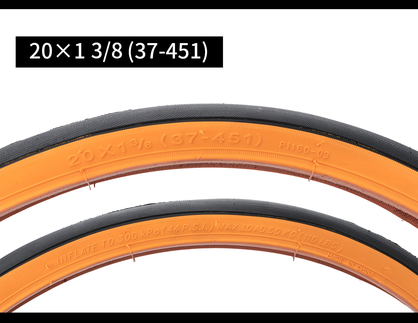 Folding Bicycle Tire 349 16" Bicycle Rubber Yellow Edge Tire 406/451 BMX 20 Inch Bicycle Tire