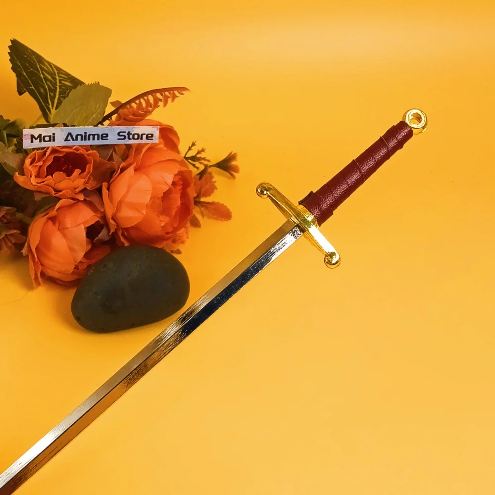 10-calowa stalowa katana Roronoa Zoro, żelazny nóż ninja, katana w naturalnym rozmiarze, oryginalna szabla samurajska, metalowy miecz anime Zoro, niedoładowana zabawka, prezent