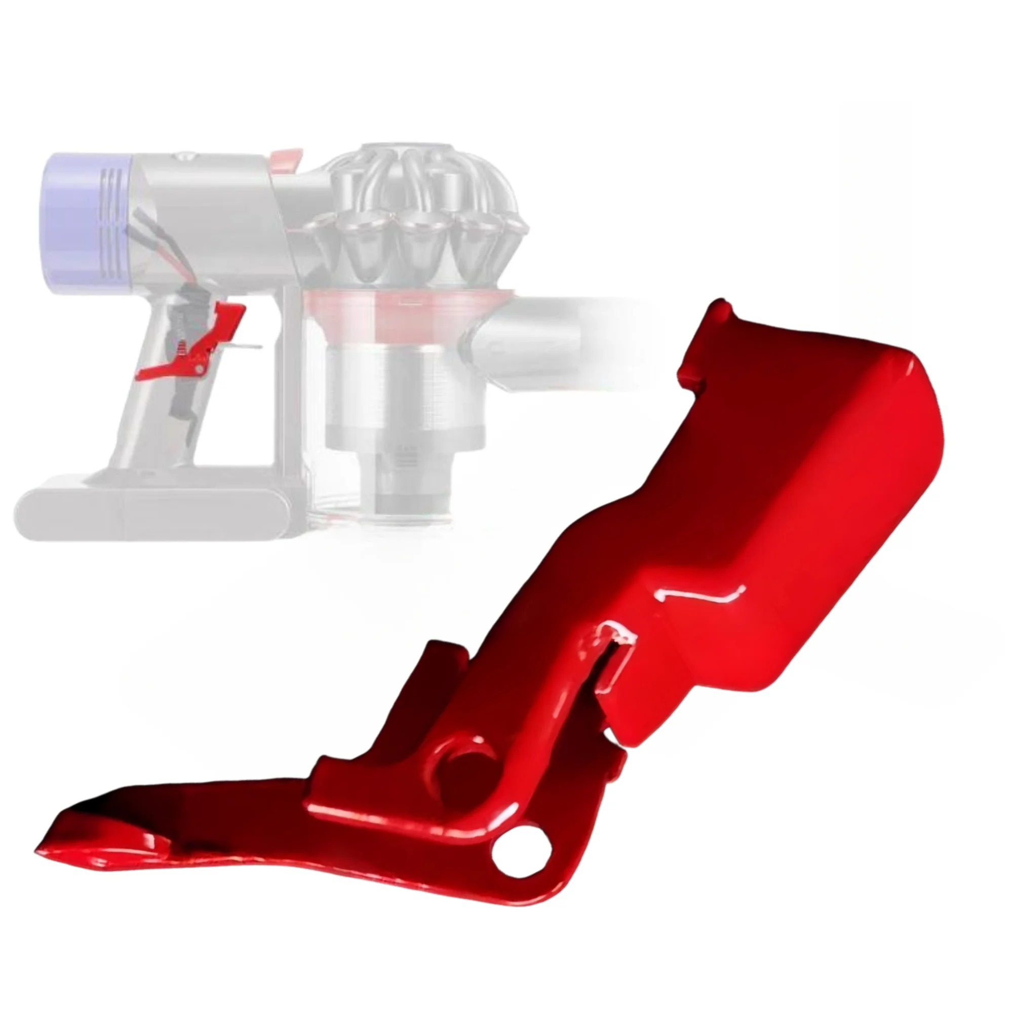 Upgraded Metal Trigger Switch Button Compatible with Dyson V7 V8 Vacuum Cleaner Red Power Trigger Switch Repair Accessories