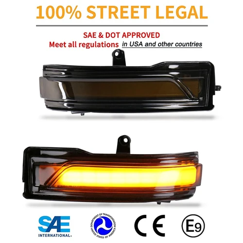 Imagen 2 del producto Luces LED dinámicas para espejo lateral de coche, lámparas intermitentes de señal de giro para Dodge RAM 1500 DT 2019-2023, accesorios ámbar secuencial, 2 piezas