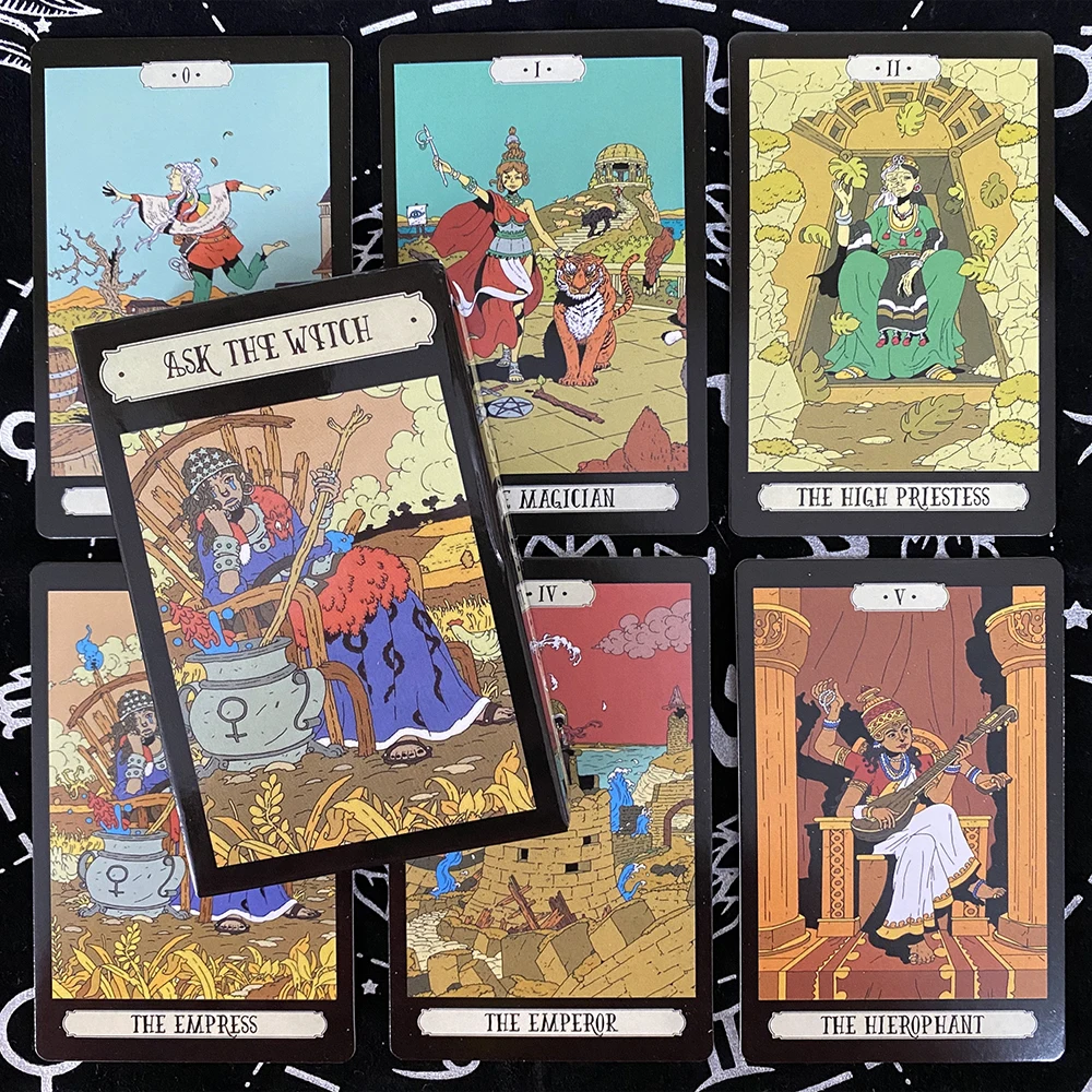 The Witch Tarot Cards Deck English Tarot Board Games Divination Fate Home Family Entertainment Games gift
