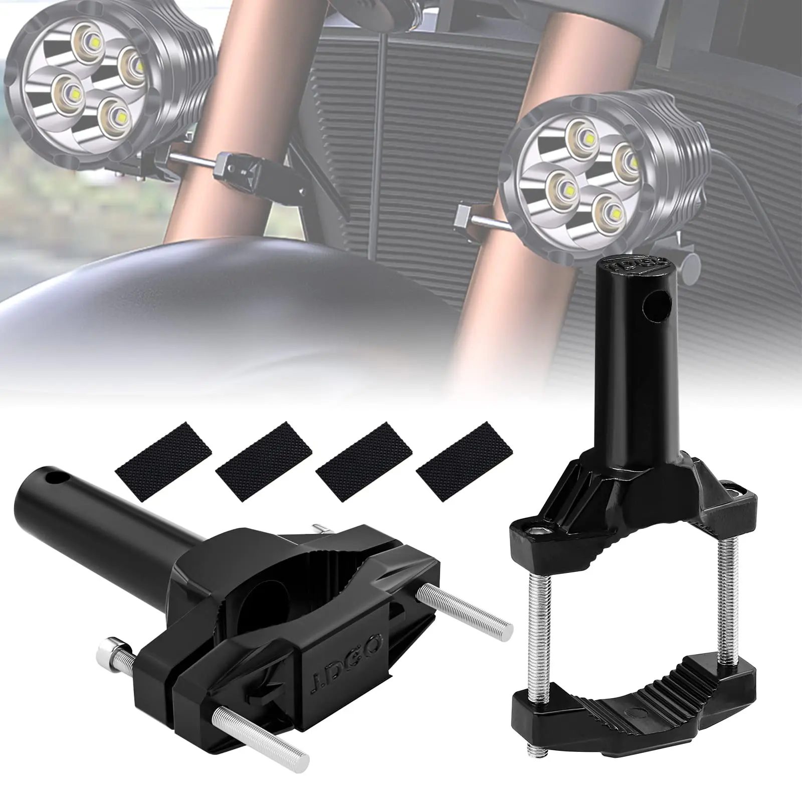 

Headlight Stand Spotlight Extension Pole Front Fork Lamp Mount Brackets for Motorcycle Bumper Modified Frame Support Extension