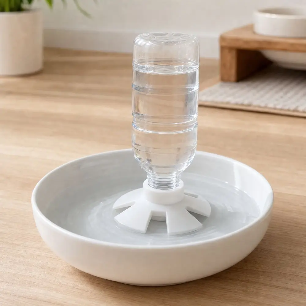 3D Printed Pet Water Dispenser Anti-Slip Design Anti-Float Design Pet Water Bottle Adapter Universal Automatic Dispensing