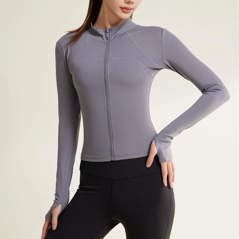 MIML Sport Top Fitness Women Yoga Clothing Uv Protection Fitness Slimming Light Sunscreen Clothing Workout Tops for Women Jacket