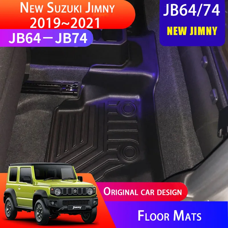 Waterproof Floor Mats For Suzuki Jimny TPE Mats Luxury-Surround Carpets Right Left Rudder AT MT Interior Accessories 2019~2021