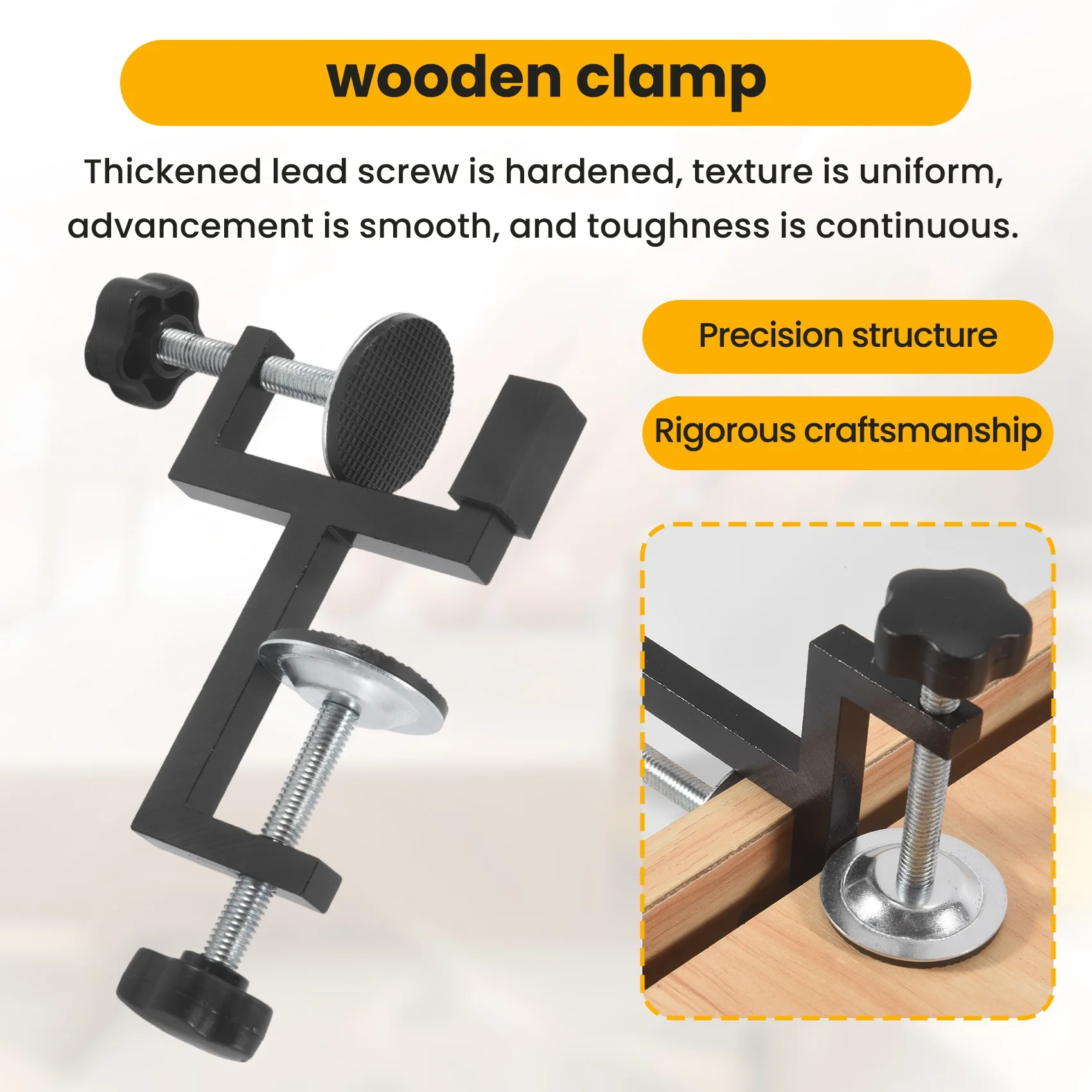 [B17B!】 Strong Y-Type Clamp Woodworking Clamp Carpenter Heavy Duty Vise Desktop Clamp Dual-Purpose Metal G-Type Clamp