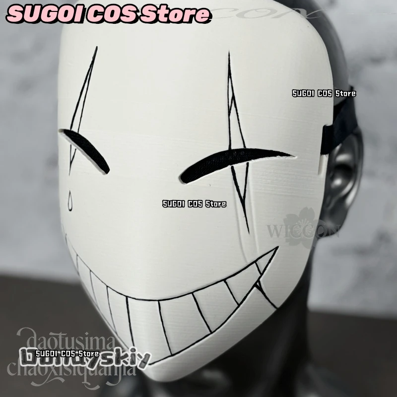 SUGOI@Pierrot Cosplay Anime juego The Freak Circus Horror payaso 3D máscara de ácido poliláctico accesorios Halloween Navidad Cos