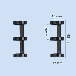플라스틱 느슨한 잎 책 바인더 링, 스크랩북 클립, 공예 사진 앨범, 3 홀 바인더, 사무용품, 10 개