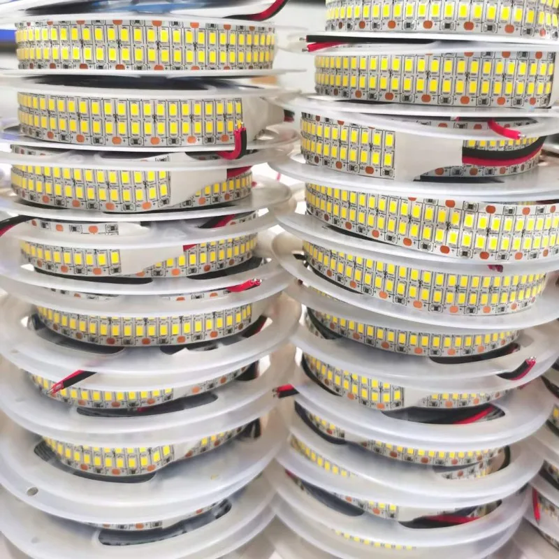 

Double Row 480leds/M 2835 SMD Led Strip 12V 24V 15mm PCB Warm White / White High Bright Flexible Tape Lighting No Waterproof 5M