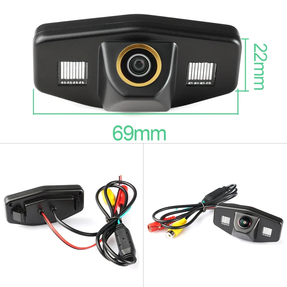 Ownice Fisheye Lens 170° HD 1080P Car Trajectory Rear View Backup Camera For Honda Accord Pilot Civic Odyssey Acura TSX Car
