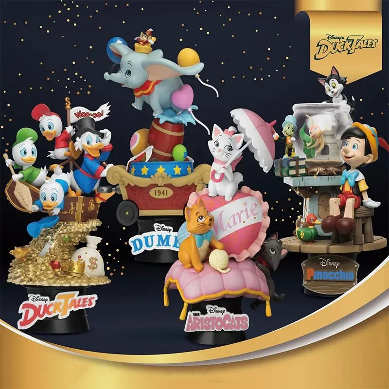 2024 Beast Kingdom Disney Pinocchio Mary Cat Flying Elephant Donald Duck Series Model Desktop Decoration Series Birthday Gift