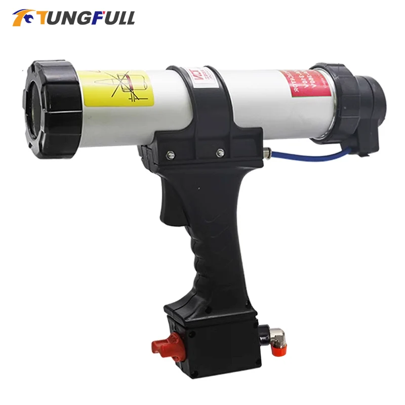 310ML Sealant Glass Glue Spray Gun Pneumatic Sealant Gun Air Valve Silicone Sausages Caulking Tool Air Rubber Gun