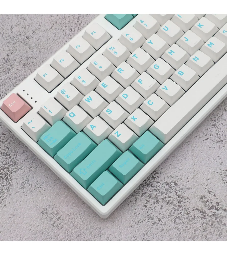 Cherry original height icon new mold green powder two-color molding keycap 163 keys cherry