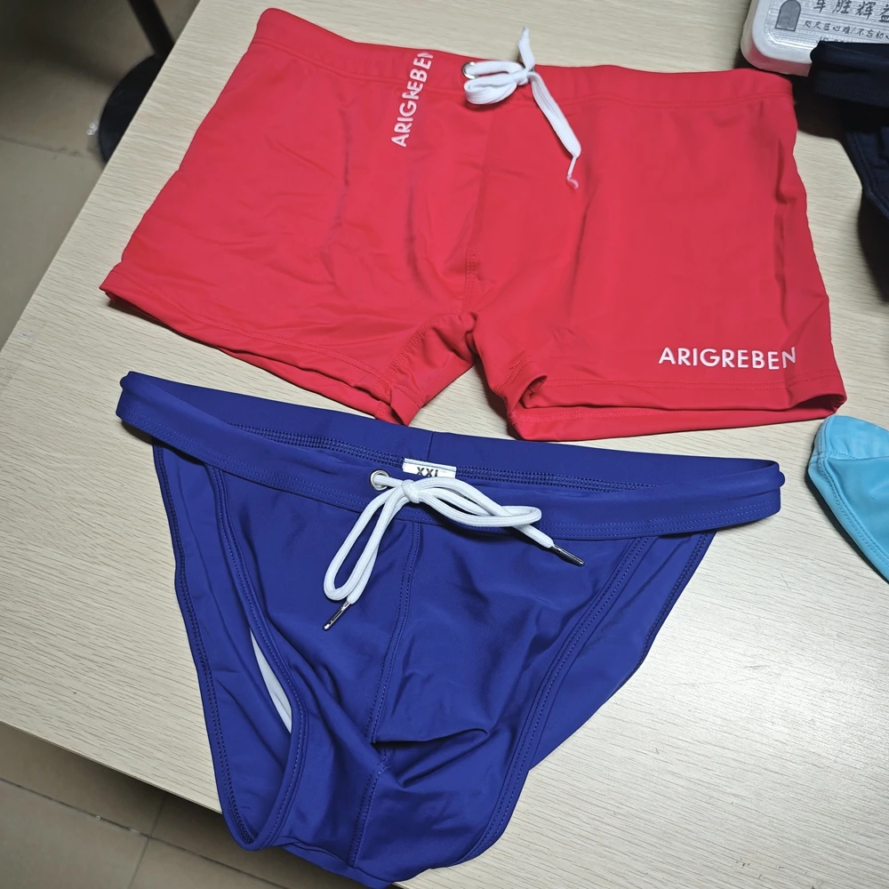 Color Fashion Men's Swimming & Tether Men's Fashion Hot Spring Swimming Pants Summer Air-Dry Men's boxers A901-D101-D100