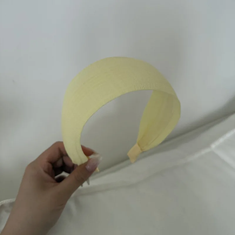 Koreanisches farbiges Stirnband für Damen, hochgeschnitten, aus Stoff, Haaraccessoire für den täglichen Gebrauch, zum Gesichtwaschen, Haarspange, Kopfbedeckung – Detail 8