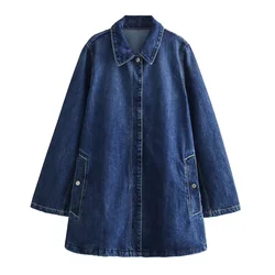 Kar&Otza 2024 Summer New Women's Fashion Versatile Denim Loose Comfortable casual trench jacket jacket jacket