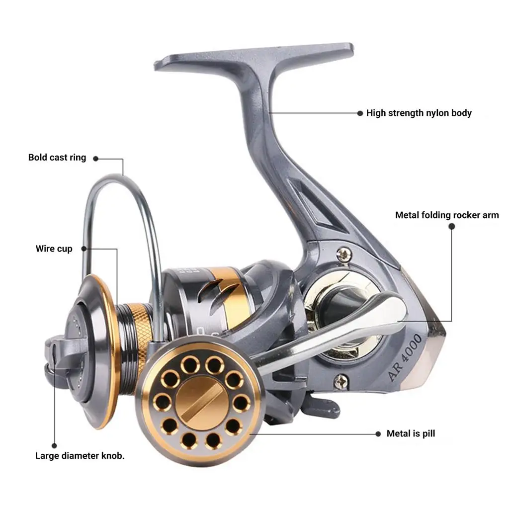 30kg Max Drag Power All Metal Double Spool Fishing Reel 5.2:1 Spinning Reel