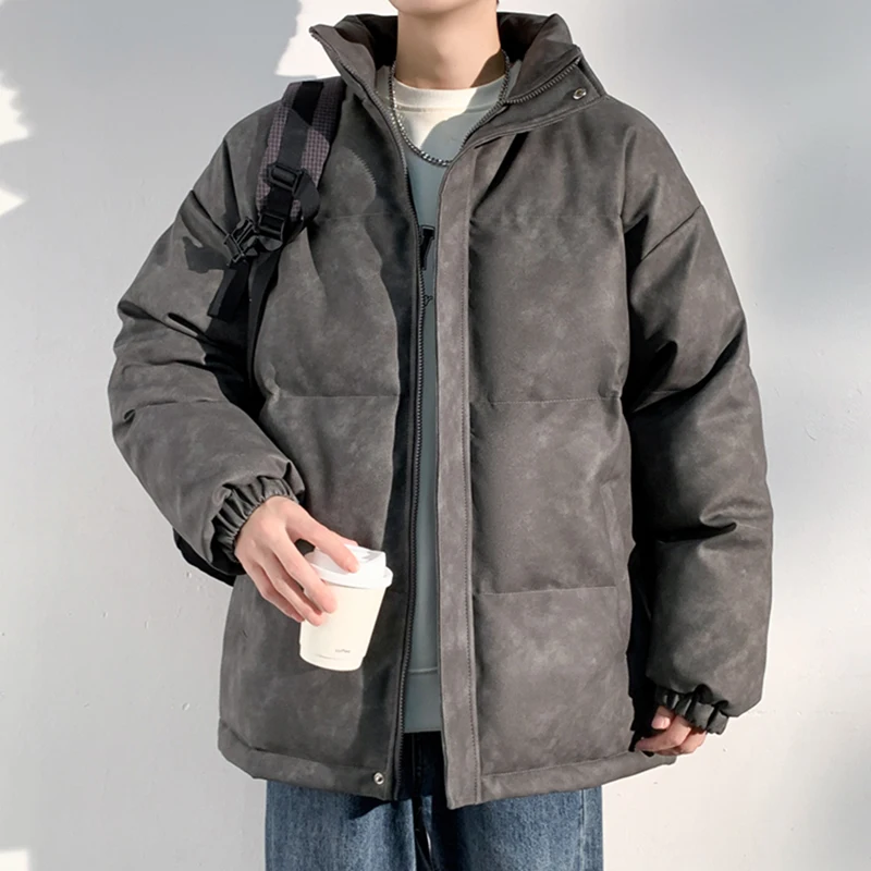 2025 Puffer Jacket Men Thick Warm Winter Jackets Man Parka Plus Size Casual Fashion Outwear Coats Stand Colar Men's Clothing Top