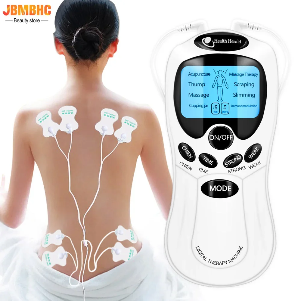 Professional Physiotherapy Tens Electrical Muscle Stimulator Physiotherapy Electrodes Pulse Relaxing Massage Devices Pain Relief