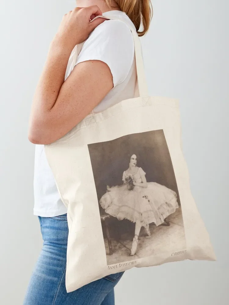 

Anna Pavlova as Giselle Tote Bag canvas tote bag personalized tote Handbags women bag men