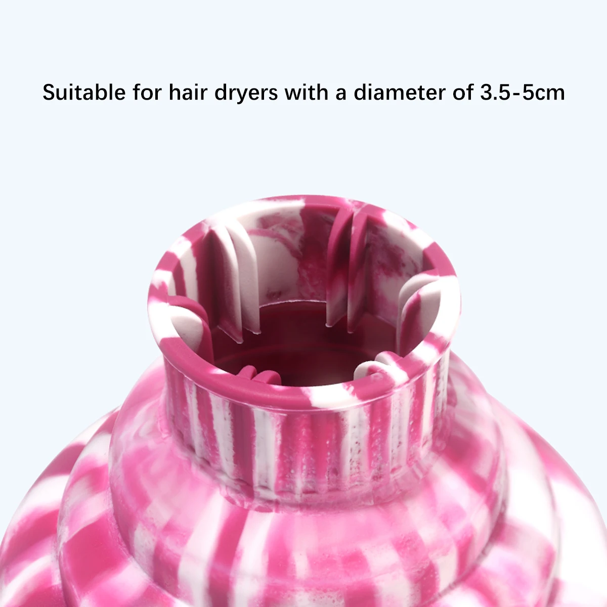 

Portable silicone hair dryer diffuser - foldable retractable nozzle, uniform heat distribution For Hair Accessories