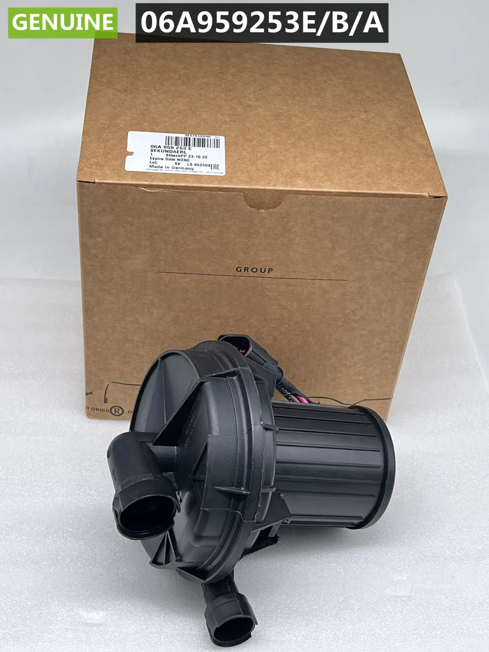 Genuine OEM Air Pump Smog For TT Quattro VW Golf Jetta Passat Beetle Audi Secondary A4 A6 06A959253E / 078906601B / 078906601A