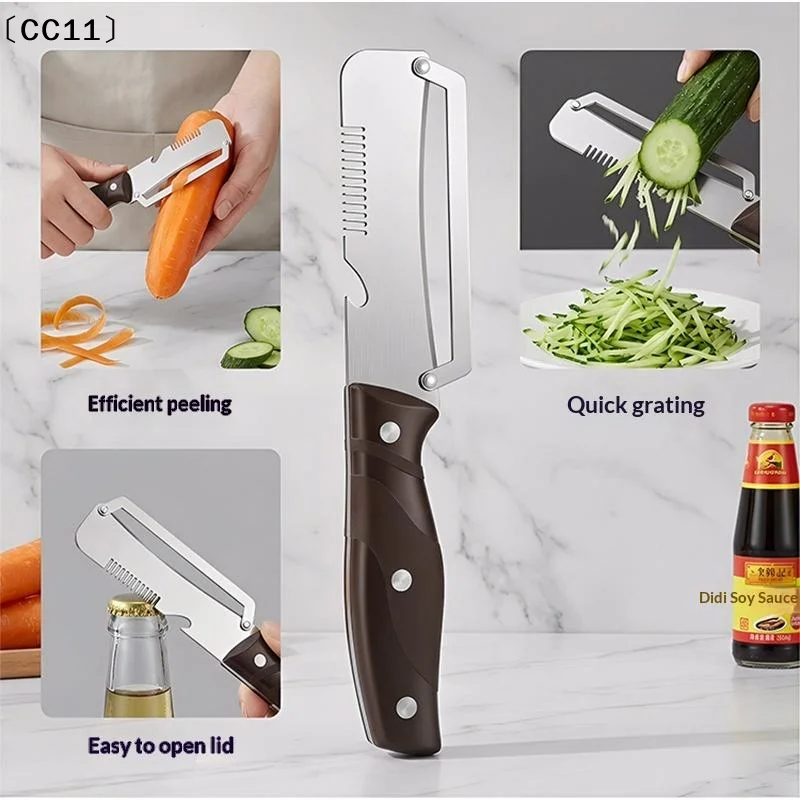 Stainless Steel Peeler With Wooden Handle For Peeling And Slicing Fruits And Vegetables | Durable And Smooth Operation〔CC11〕