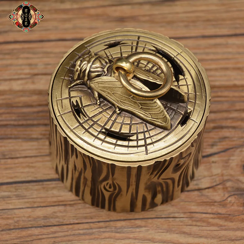 

Brass Die-Cast Copper Creative Xuande Incense Burner Ornament