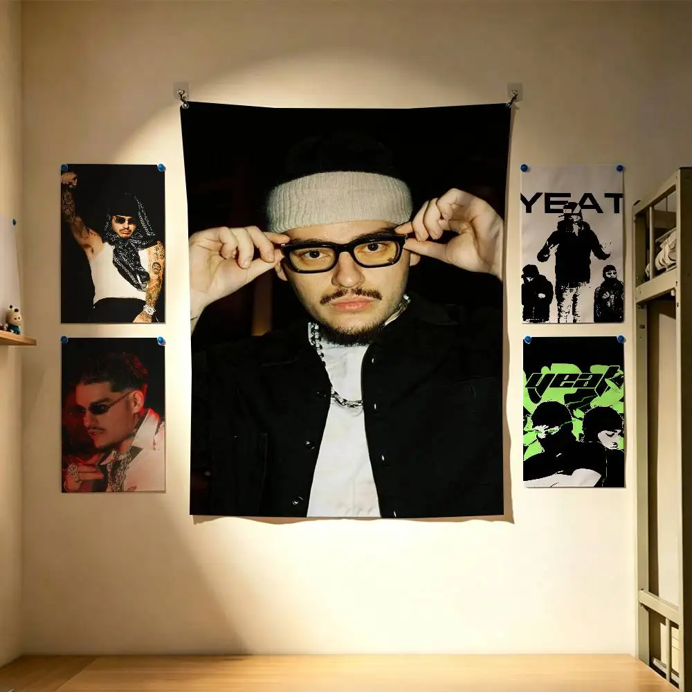 

Rapper Yeat A Dangerous Lyfe Flags Wall Hanging Background Art Banner for Bedroom Home Outdoor Decor