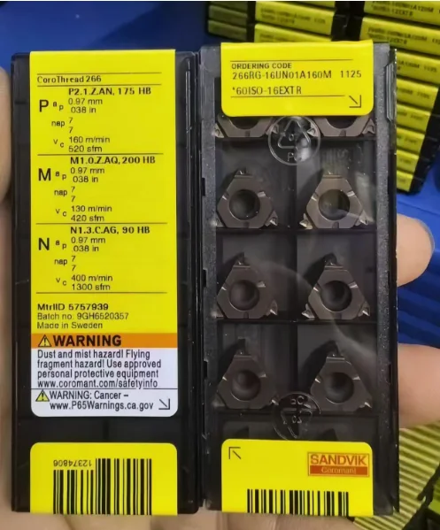 

10PCS Carbide inserts for lathe 266RG-16UN01A160M 1125