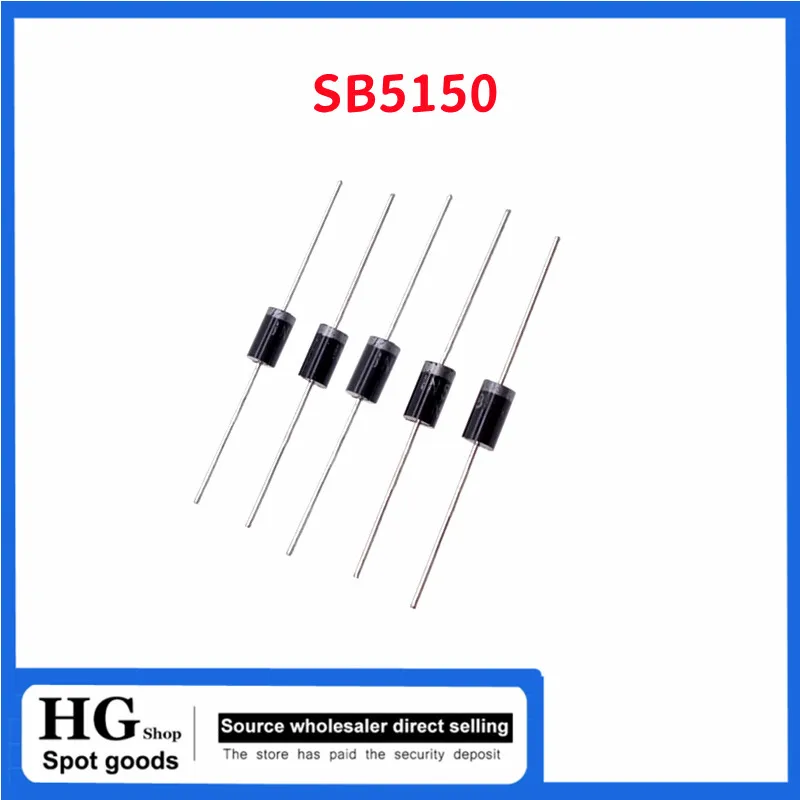 100PCS/Lot SB5150 SR5150A 150V Schottky diode 5A 150V DO-27 Best quality