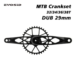 EVOSID MTB Crankset 170mm R-SPEC 165mm Trail Enduro Bicycle 34 36T Chainring 11S DUB 29 Hollow Bike Crank Spindle CNC DH AM XC