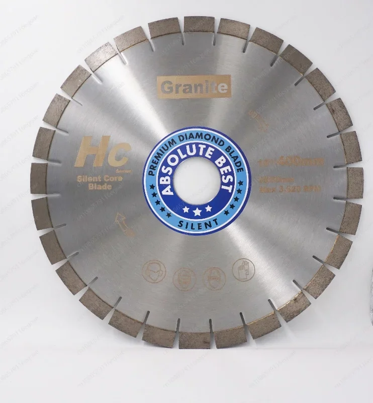 HC cutting disc silent core factory direct sales granite circular saw blade Segment Height 10mm