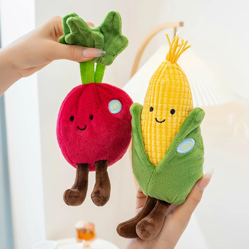 Creative Broccoli Corn Vegetable Plush Doll Cute Radish Garlic Pumpkin Stuffed Toys Carrot Eggplant Cauliflower Mushroom Plushie