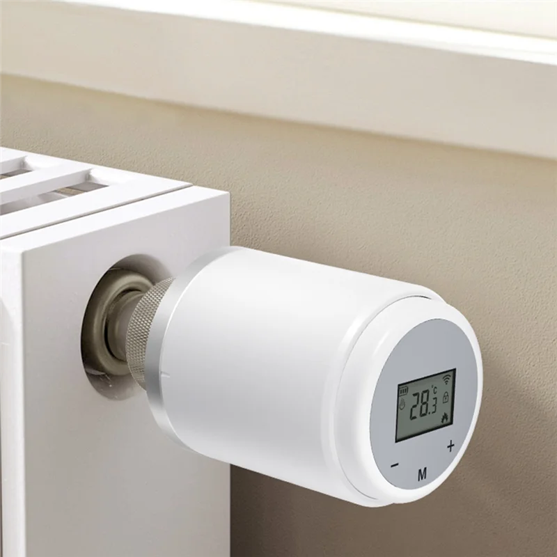 ABGR-Smart Thermostatic Radiator Valve Programmable App For Alexa Google Home ABS Zigbee