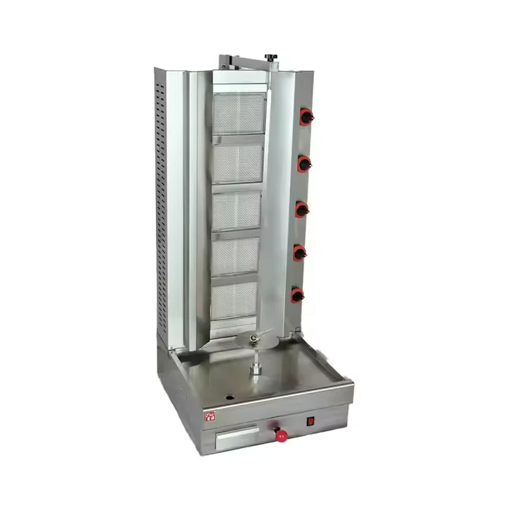Commercial Gas Rotating Shawarma Grill 3/4/5 Burners Shawarma Kebab Machine
