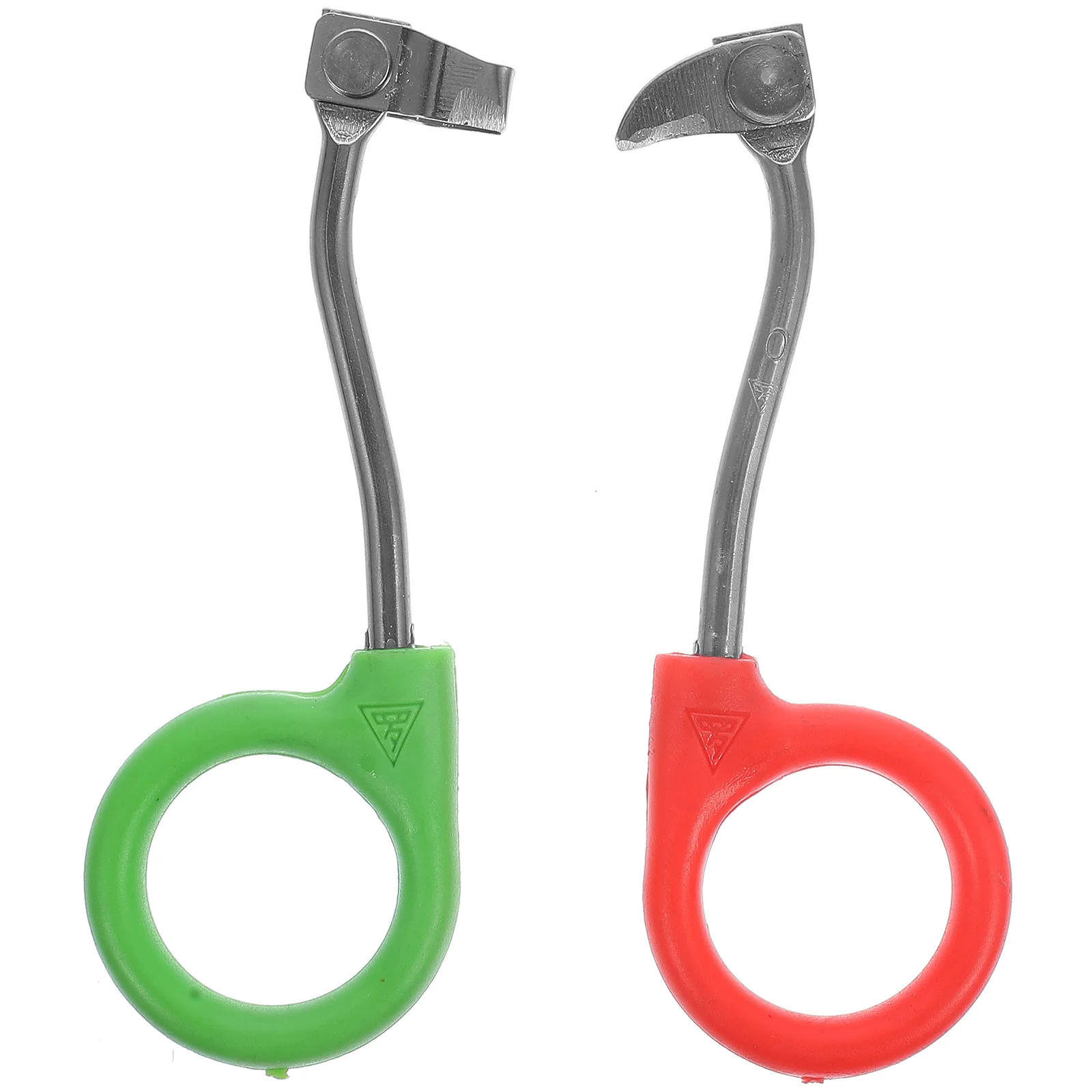 2 قطعة حلقة شجرة الفولاذ المقاوم للصدأ حديقة للفروع التشذيب نبات المشدات قطع دائم مثلث القاطع تشذيب أداة حديقة