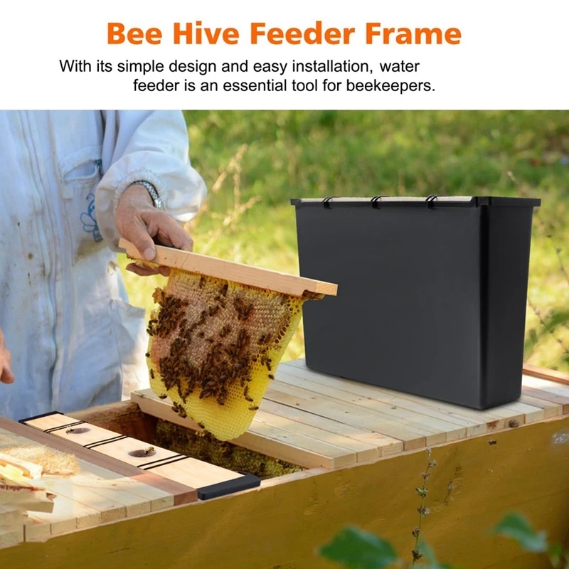 

Promotion! Bee Feeder, 6L Bee Hive Feeder Frame,Bee Water Feeder,Beekeeping Water Dispenser, Beekeeping Supplies Equipment Tools