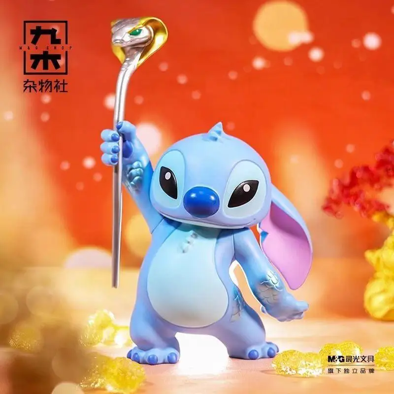 Disney Stitch Year Of The Snake Limited Edition Figure Stitch Action Figure Cartoon Decor Toys Collect Model Kids Birthday Gift